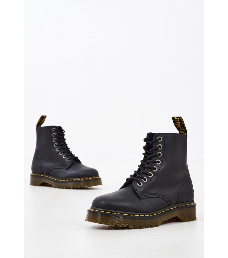 Γυναικεία Μποτάκια 1460.Pascal Μαύρο Δέρμα Dr. Martens