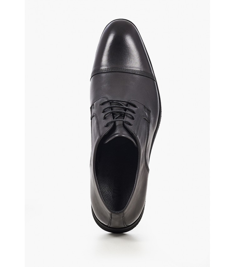 Men Shoes 46006 Black Leather Vice