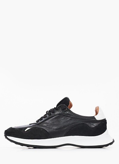 Ανδρικά Παπούτσια Casual 46300 Μαύρο Δέρμα Vice