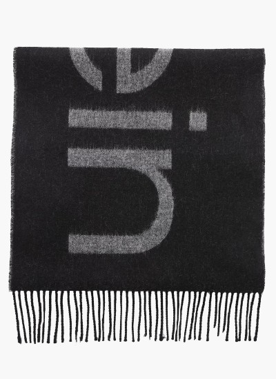 Men Scarves Dark.Jacquard Black Calvin Klein