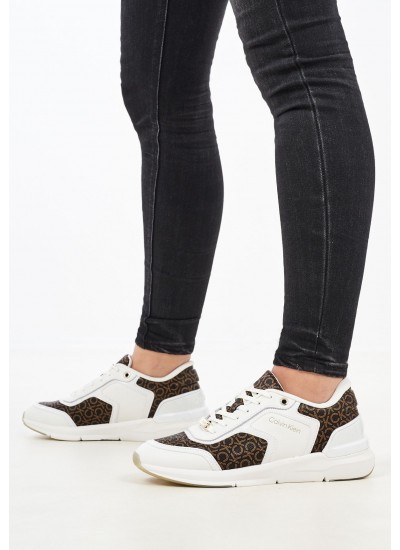 Women Casual Shoes Chunky.Run Grey ECOleather Calvin Klein