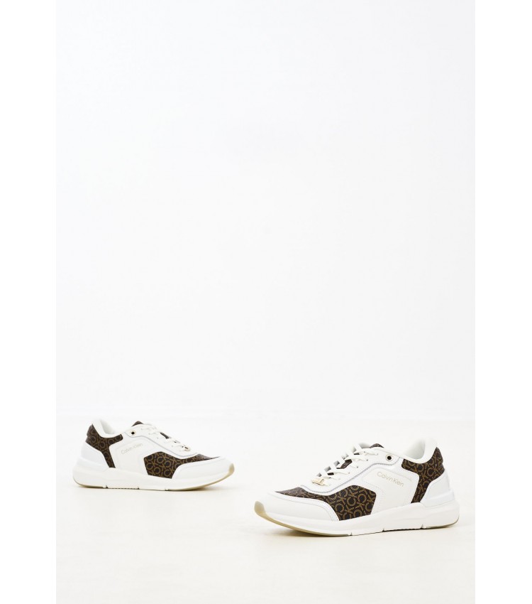 Women Casual Shoes Flexi.Run White ECOleather Calvin Klein