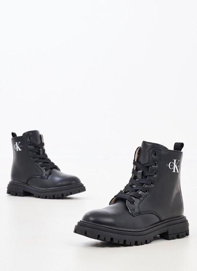 Παιδικά Μποτάκια 572061 Μπλε Δέρμα Καστόρι Kickers