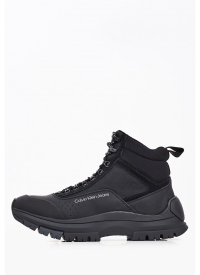 Ανδρικά Μποτάκια Hiking.Thermoboot Μαύρο Δέρμα Calvin Klein