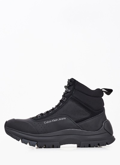 Ανδρικά Μποτάκια Hiking.Thermoboot Μαύρο Δέρμα Calvin Klein
