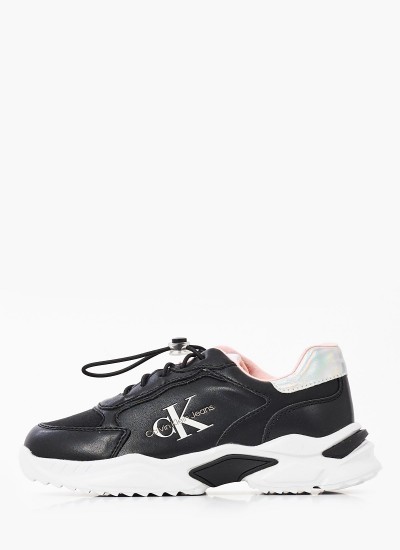 Παιδικά Παπούτσια Casual Low.Sneak Μαύρο ECOleather Calvin Klein