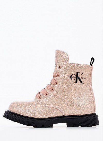 Παιδικά Μποτάκια Up.Boots Ροζ Καουτσούκ Calvin Klein