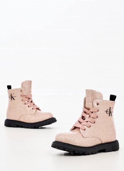 Παιδικά Μποτάκια Up.Boots Ροζ Καουτσούκ Calvin Klein
