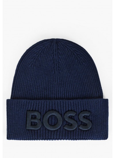 Ανδρικοί Σκούφοι Afox Σκούρο Μπλε Βαμβάκι Boss