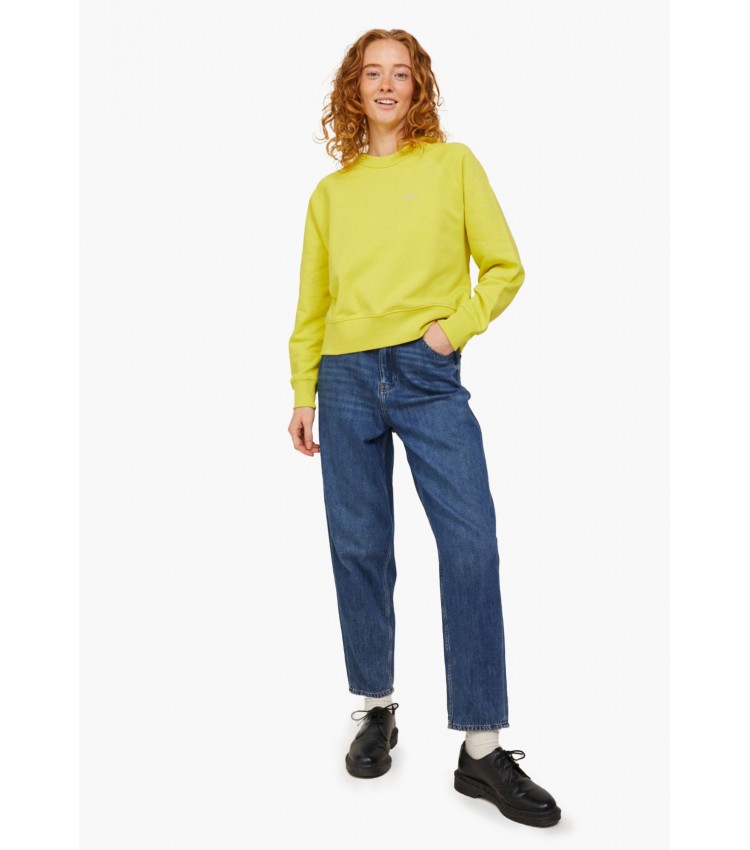 Women's Footers Caitlyn.Over Yellow Cotton Jack & Jones