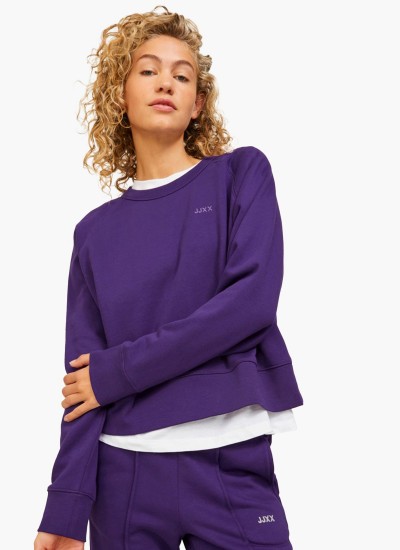 Γυνακεία Φούτερ Caitlyn.Over Μωβ Βαμβάκι Jack & Jones