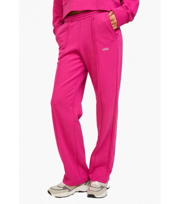 Women Trousers Camilla.Mw Pink Cotton Jack & Jones