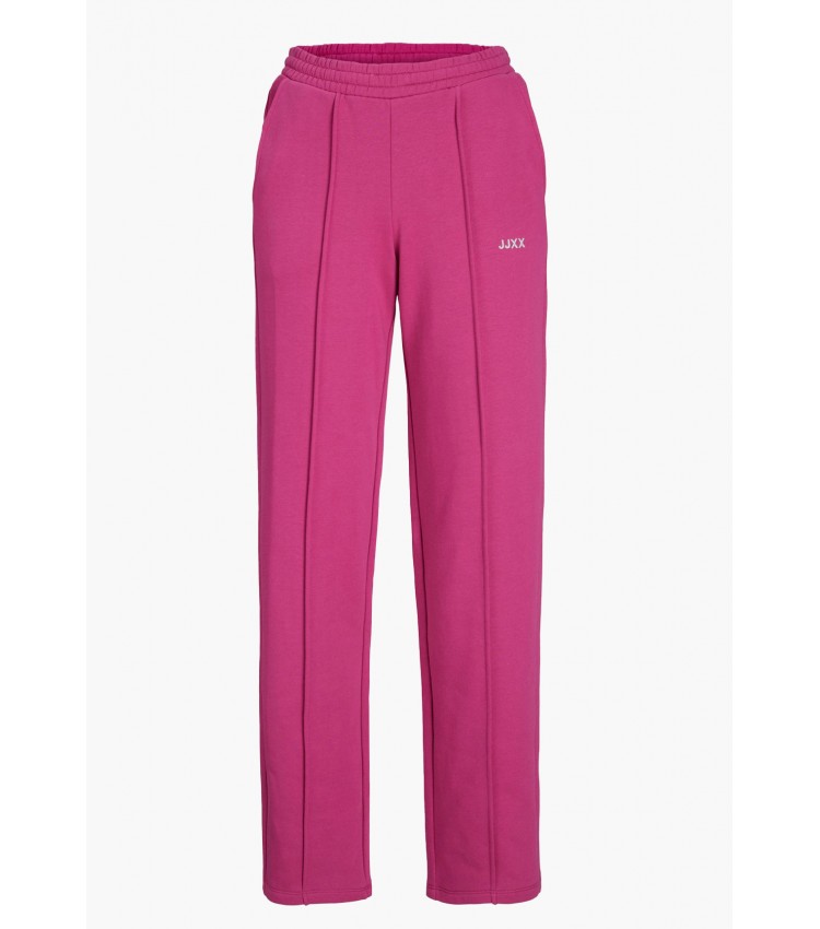 Women Trousers Camilla.Mw Pink Cotton Jack & Jones