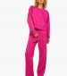 Women Trousers Camilla.Mw Pink Cotton Jack & Jones