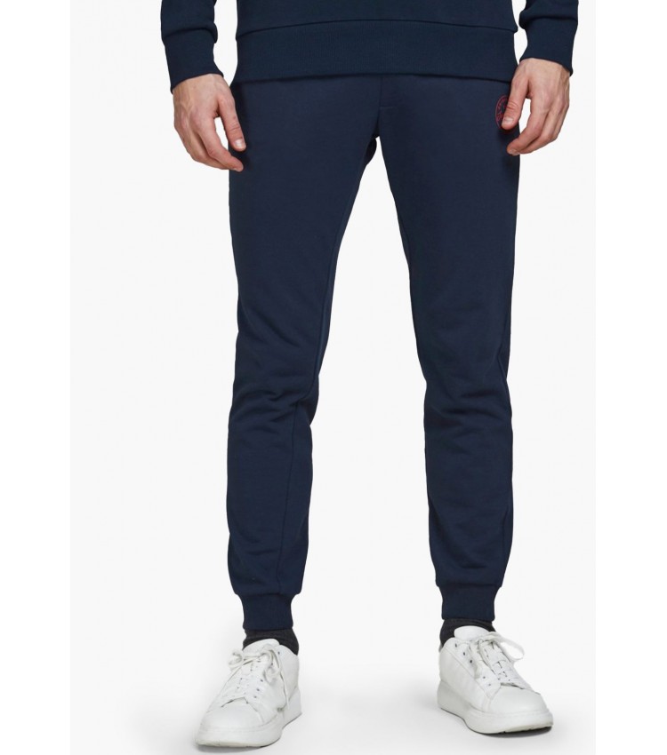 Ανδρικά Παντελόνια Gordon.Shark Σκούρο Μπλε Βαμβάκι Jack & Jones Ανδρικά Παντελόνια Gordon.Shark Σκούρο Μπλε Βαμβάκι Jack & Jones
