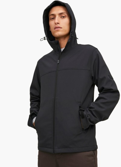 Ανδρικά Μπουφάν Marvin Μαύρο Πολυεστέρα Jack & Jones