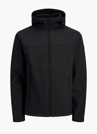Ανδρικά Μπουφάν Marvin Μαύρο Πολυεστέρα Jack & Jones