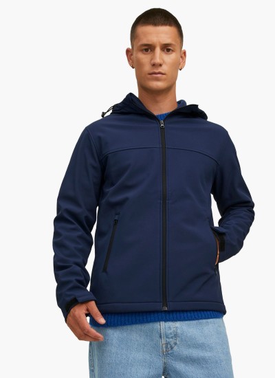 Ανδρικά Μπουφάν Marvin Σκούρο Μπλε Πολυεστέρα Jack & Jones