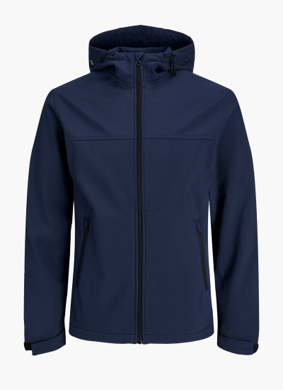 Ανδρικά Μπουφάν Marvin Σκούρο Μπλε Πολυεστέρα Jack & Jones