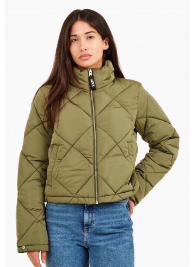 Women Coats - Jackets Powershort Olive Polyester Jack & Jones