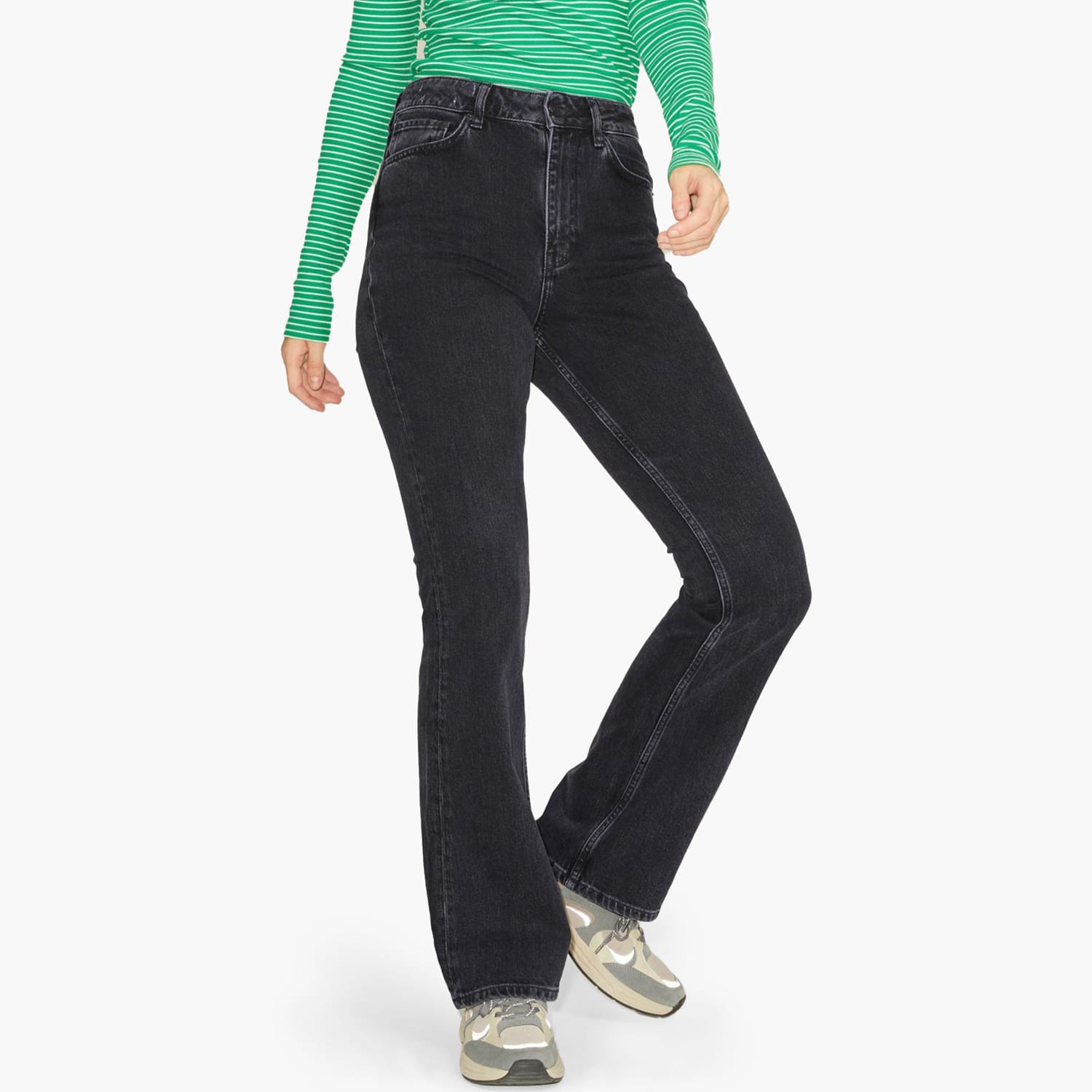 Γυναικεία Παντελόνια Turin.W30 Μαύρο Βαμβάκι Jack & Jones