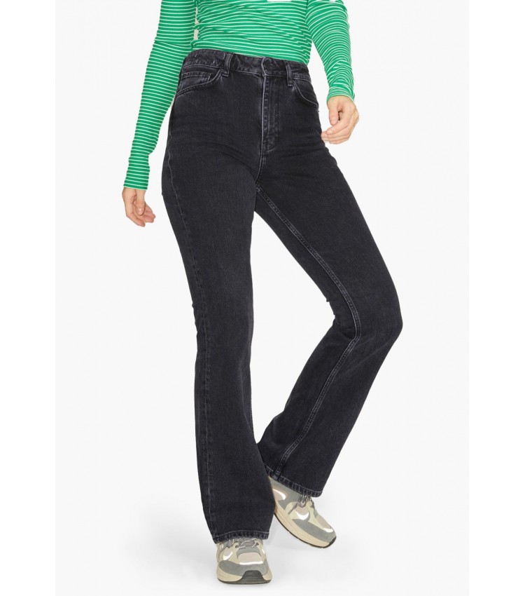 Women Trousers Turin.W30 Black Cotton Jack & Jones