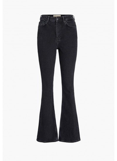 Women Trousers Turin.W30 Black Cotton Jack & Jones