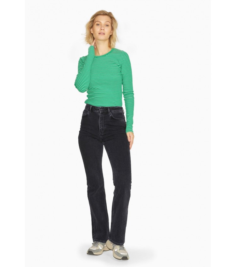 Women Trousers Turin.W30 Black Cotton Jack & Jones