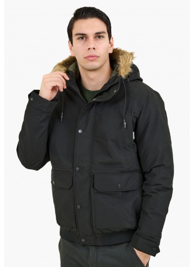 Ανδρικά Μπουφάν Winner.Bomber Μαύρο Πολυεστέρα Jack & Jones