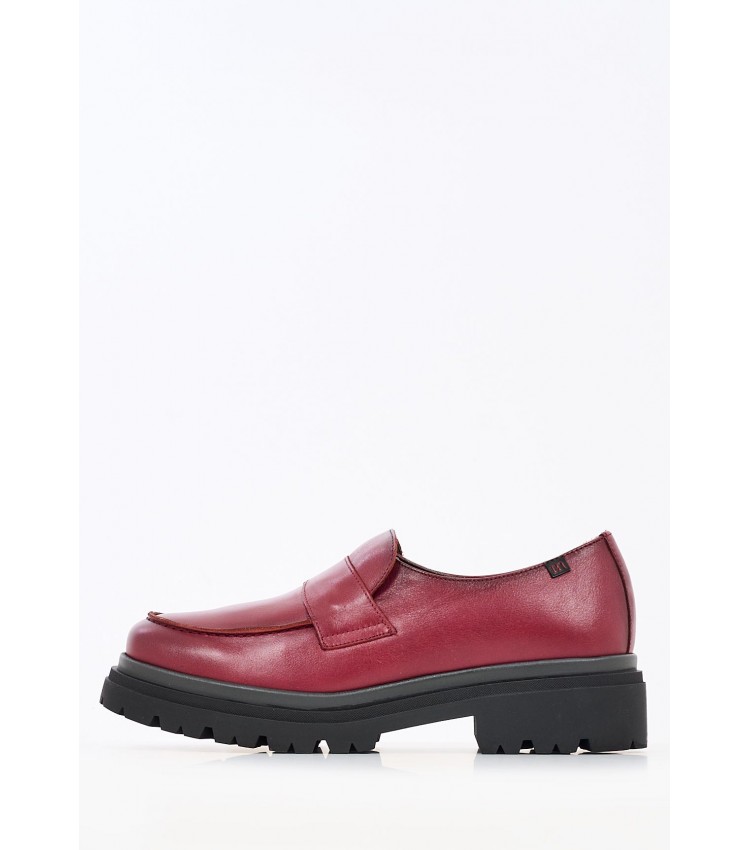 Women Moccasins 21080 Bordo Leather Pepe Menargues