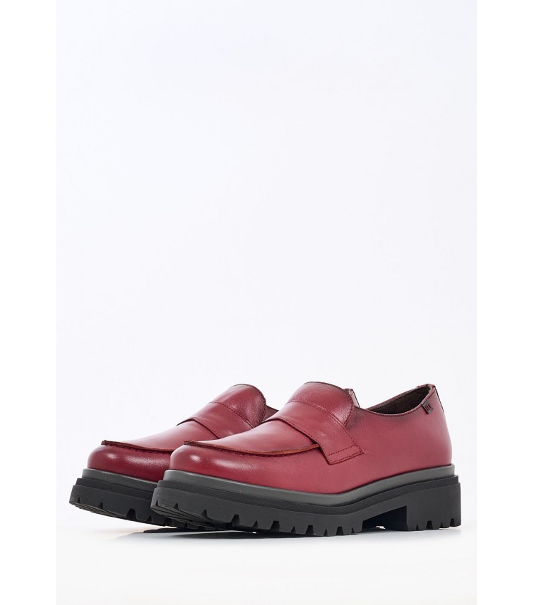 Women Moccasins 21080 Bordo Leather Pepe Menargues