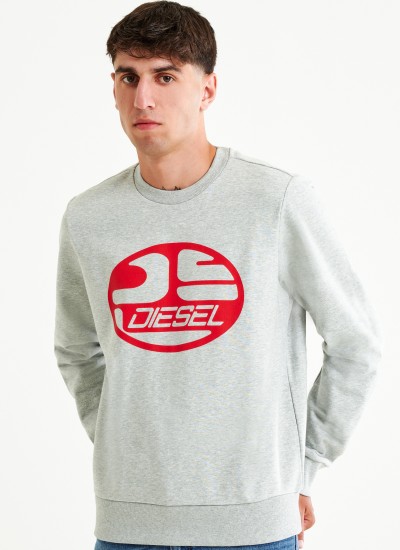 Ανδρικές Μπλούζες Diegor.Hs3 Άσπρο Βαμβάκι Diesel