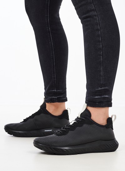 Γυναικεία Παπούτσια Casual Ecco.Ath Μαύρο Δέρμα Ecco