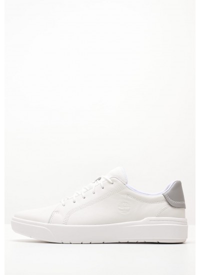 Ανδρικά Παπούτσια Casual Track.Runner Άσπρο Δέρμα Καστόρι Tommy Hilfiger