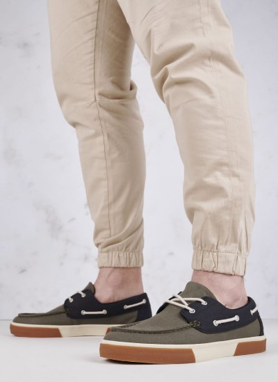 Ανδρικά Ιστιοπλοϊκά A2CBR Λαδί Πάνινο Timberland
