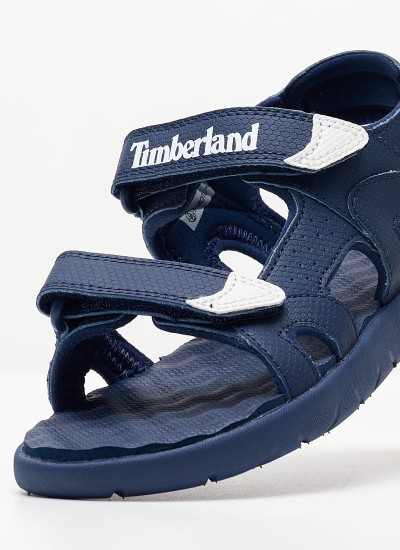 Παιδικές Σαγιονάρες & Πέδιλα A5N33 Μπλε ECOleather Timberland