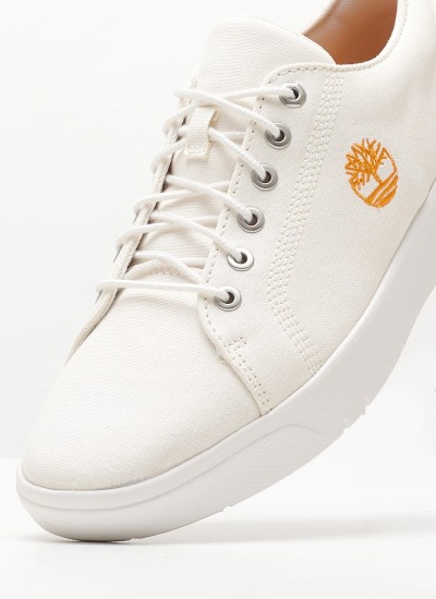 Ανδρικά Παπούτσια Casual A5P5G Άσπρο Πάνινο Timberland