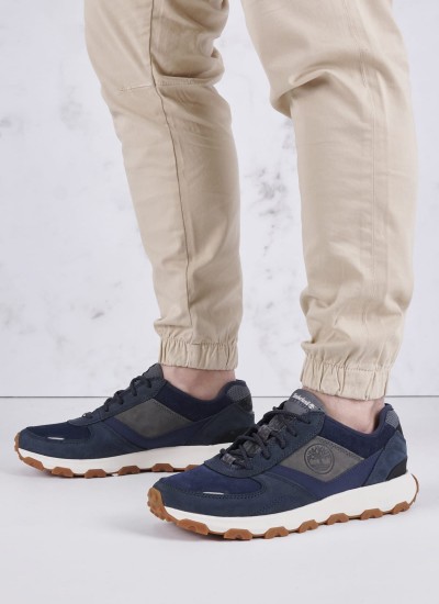 Ανδρικά Παπούτσια Casual A5YDR Μπλε Δέρμα Νούμπουκ Timberland
