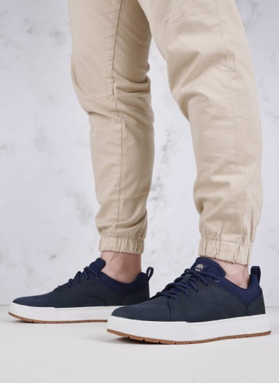 Ανδρικά Παπούτσια Casual A5Z1F Μπλε Δέρμα Νούμπουκ Timberland