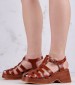 Women Sandals 116001217 Brown Leather Mortoglou