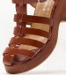 Women Sandals 116001217 Brown Leather Mortoglou