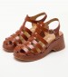 Women Sandals 116001217 Brown Leather Mortoglou