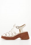 Women Sandals 116001217 White Leather Mortoglou