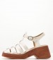 Women Sandals 116001217 White Leather Mortoglou