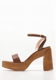 Women Sandals 116001254 Brown Leather Mortoglou