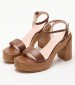 Women Sandals 116001254 Brown Leather Mortoglou