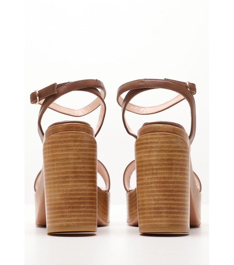 Women Sandals 116001254 Brown Leather Mortoglou