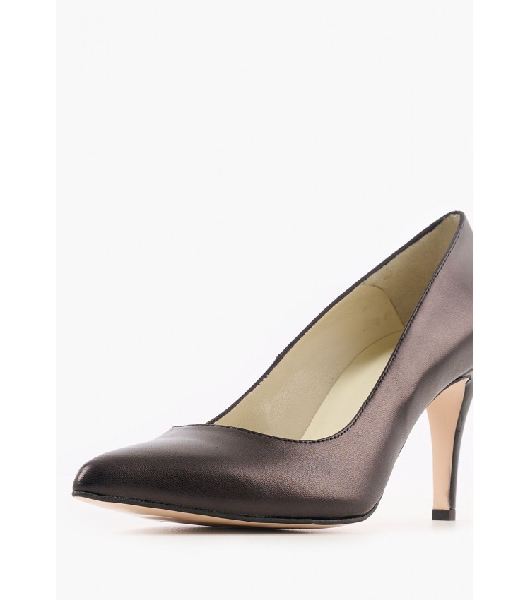 Women Pumps & Peeptoes Low 7500 Black Leather Mortoglou