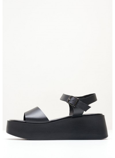 Women Platforms Low 847 Black ECOleather Mortoglou