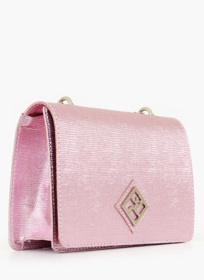 Women Bags 90656.Lz Pink ECOleather Mortoglou